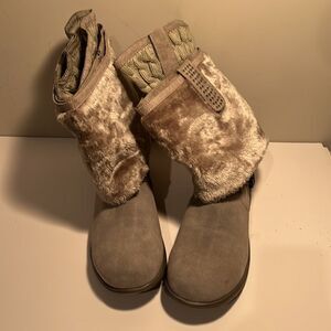 Cheeks by Tony Little leather faux fur  3 in 1 boots